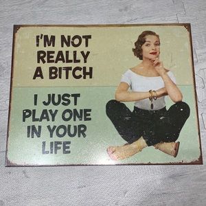 Tin Marilyn Monroe sign